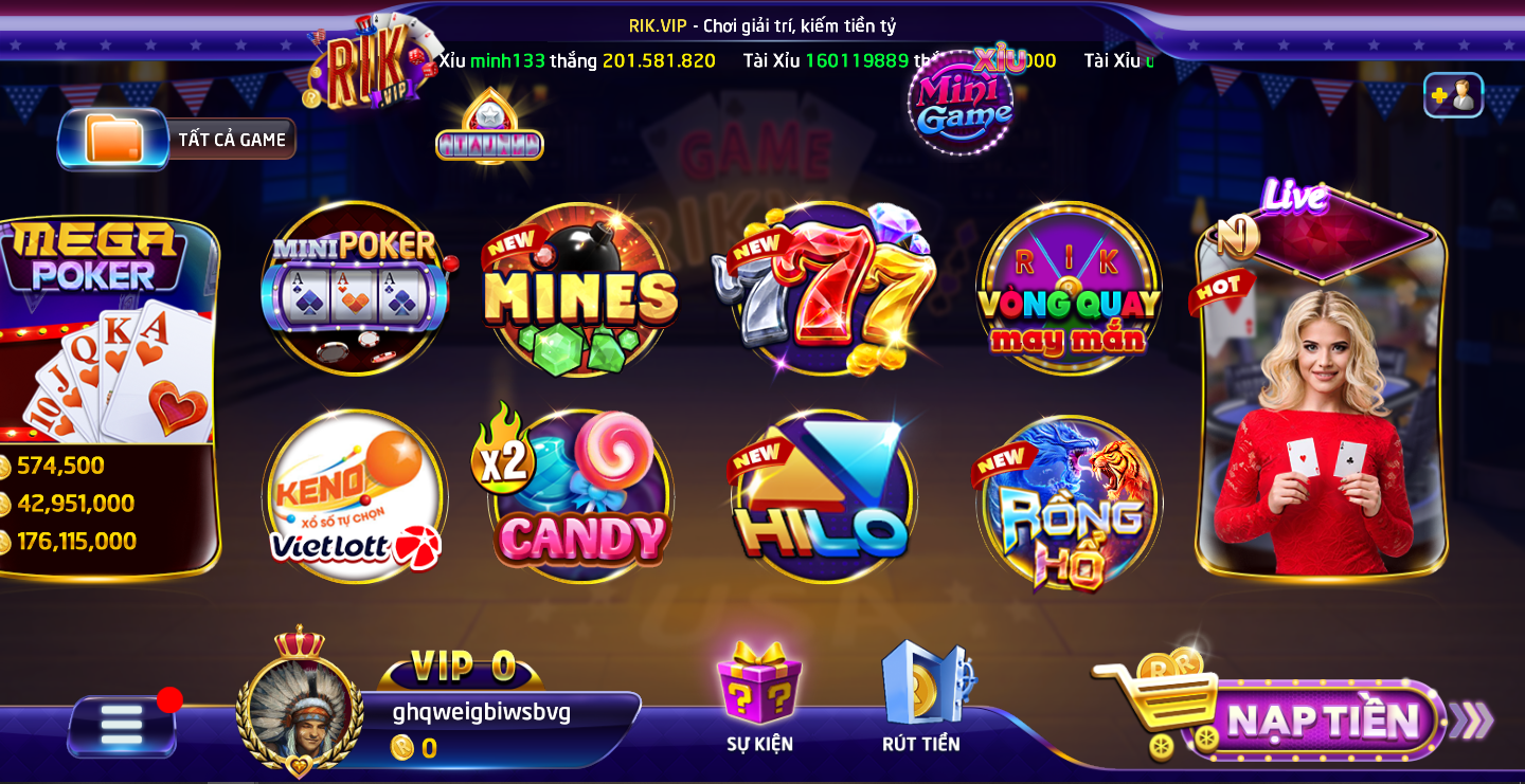 Rikvip là cổng game bài đổi thưởng uy tín số 1 Việt Nam hiện nay
